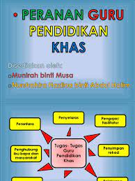 Pengurusan rancangan pendidikan individu (rpi). Peranan Guru Pendidikan Khas