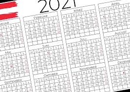 Dieser jahreskalender kann in a4 oder letter gedruckt werden. 10 Kalender Osterreich Zum Ausdrucken Als Pdf Kalender 2021 Aesthetic 2020 Periodic Table
