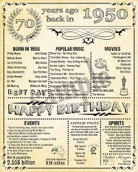 1950 Birthday Poster Australian Version 70th Birthday 1950 Poster Born In 1950 1950 Birthday Birthday Decorations Instant Download In 2020 70th Birthday Poems Birthday Poster 70th Birthday