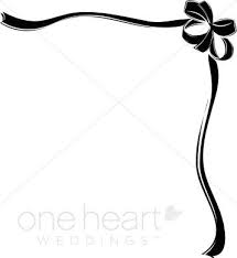 Black And White Bow Clipart Black Ribbon Bow Border Ribbon Borders Ribbon Bows Black Ribbon Corner Borders