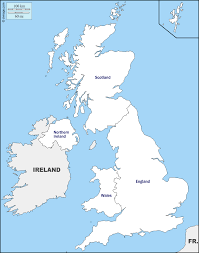 Famed for its rugged landscape, wales retains aspects of celtic culture that are markedly different from those of its english neighbors. Vereinigtes Konigreich Kostenlose Karten Kostenlose Stumme Karte Kostenlose Unausgefullt Landkarte Kostenlose Hochauflosende Umrisskarte Grenzen Nationen Namen