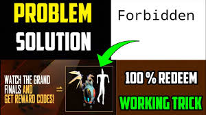 Redemption code has 12 characters, consisting of capital letters and numbers. Gareena Free Fire Code Redemption Side Not Work Website Crash How To Solve Forbidden Youtube