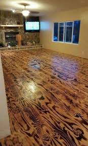 Floor Made Of Scorched Wood Burnt Plywood Floor Flooring Cheap Home Decor