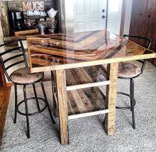 Chevron Style Pub Table By Serenitywoodwork On Etsy Diy Kitchen Table High Top Table Kitchen Pub Style Table