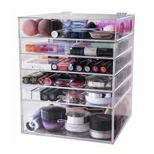 5 drawer acrylic makeup organizer uk