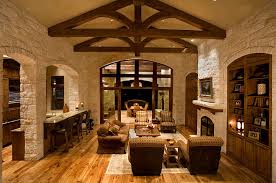 Seperti kayu, batu alam, logam, dsb. Konsep Interior Bergaya Rustic Modern Josh Evan