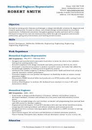 See a network engineer resume sample that reconfigures your job search. Biomedical Engineer Resume Samples Qwikresume