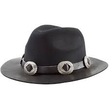 The Kooples Embellished Felt Hat With Leather Brim 6 190 Uah Liked On Polyvore Featuring Accessories Hats Black Leather Hat Black Cowboy Hat Leather Hats