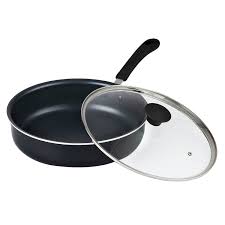 Cook N Home 02435 Non Stick Deep Saute Fry Pan Jumbo Cooker Cookware With Lid 11 Black Want To Know More Click On The Image Cook N Pan Saute Pan