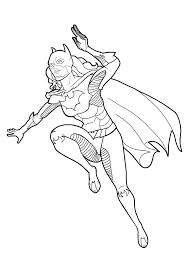 The daughter of commissioner gordon by day and batgirl by night. Batgirl Coloring Pages Books 100 Free And Printable