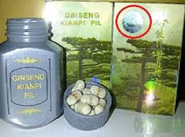 Pin Di Ginseng Kianpi Pil Asli Gold Herbal Penggemuk Badan