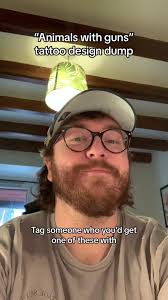 Unique Tattoo Designs Featuring Animals with Guns