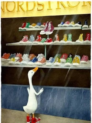 Art by Will Bullas (American, born 1949) "Baby needs a new Pair of Shoes",  2006. Giclee on Canvas Print, 15.5" × 11". Private Collection. #art  #painting #painters #artists #galleryart