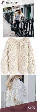 Chicwish Knit Your Love Cardigan Nwt L Xl Knitting Yarn Ball Ball Trim