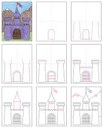How to draw a castle for kids ❤️ castle drawing for kids | castle coloring pages for kids print our free coloring. How To Draw A Castle Art Projects For Kids