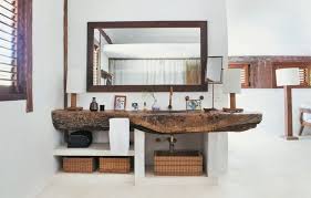 Dans la salle de bain, la fonction du bois est différente, mais son élément sacré et divin est présent. Plan Vasque En Bois Naturel Idees En 32 Photos Fascinantes
