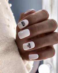 They are so wonderful that you should try this explosion of creativity. Square White And Glitter Acrylic Nails Nail And Manicure Trends