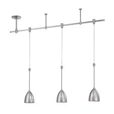 Filament Design Cassiopeia 3 Light Satin Nickel Track Lighting Kit Cli Kll1114044 The Home Depot
