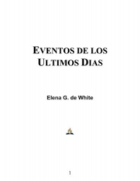 Excelente libro, lo compré y esta super lindo y baratísimo, estas joyas ya no se consiguen facil. Eventos De Los Ultimos Dias Elena G De White