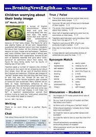 Breaking news stories from us and around the world | msn news. Breaking News English 2 Page Mini Lesson Body Image