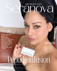 Ever tried infusing peptides into your skin at home? Now you can turn your  home into a spa. With @seranovabeauty It's Painless —with no redness or  downtime. And the skin looks plumper,