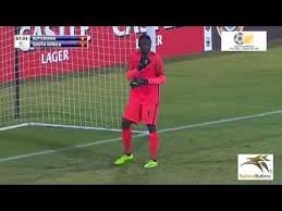 Bruce is playing in a goalkeeper position. Bvuma Save Youtube