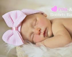 Newborn Girl Hospital Hat With Bow Baby Girl Hospital Hat Beanie With Bow