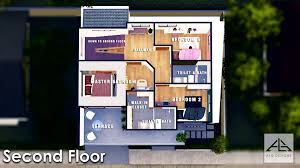 The total area of land is 1824 square feet with dimensions 48 feet by 38 feet. 10x10 Lot 3 Bedrooms 100 Square Meter 2 Story House Design Simple Design House