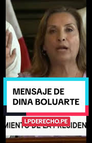 Pronunciamiento de #DinaBoluarte por #casorolex #lpderecho #vacanciapr...