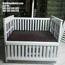 Kain jok bludru warna putih. Tempat Tidur Bayi Murah Rizki Raya Mebel Tempat Tidur Bayi Tempat Tidur Kamar Bayi Laki Laki
