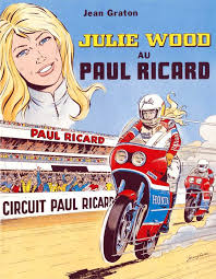 Paul Ricard Comic Books Bikermetric Julie Wood Comic Poster Automotive Illustration