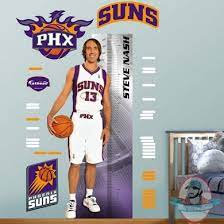 Steve nash, named stephen john nash at birth, is considered to be one of the best point guard players in nba history. Fathead Nba Steve Nash Growth Chart Phoenix Suns Man Of Action Figures
