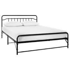 Simlife twin metal bed frame storage steel platform bed for kids girls boys with headboard footboard 12.7 in under bed storage easy assembly black. Hancock Metal Platform Bed Traditional Panel Beds By Lexicon Home Houzz