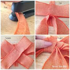 How To Make a Simple Wired Ribbon Bow for Wreaths