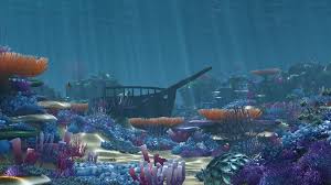 Cartoon Underwater Vr Ar Lowpoly 3d City Cartoon Underwater Fish Low Poly 3d