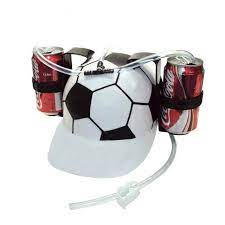 Two Can Holder Drinking Hat With Single Straw 10 Colours Beer Hat Unusual Gifts For Men Drink Holder