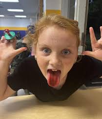 🌟 Student Spotlight: Aarabella! 🌟 Aarabella shines bright in and out of  the classroom! Her kindness, determination, and love for learning make her  a true Oark Hornet role model. 🐝💜💛