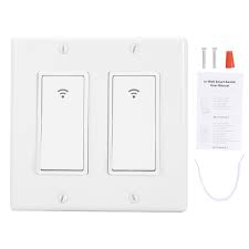 Herwey 1 2 3 Gang Smart Wifi Wall Light Switch Timer For Alexa Google Home Wifi Light Timer Wifi Smart Switch Walmart Canada