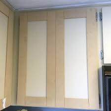 Use liquid nails (or wood glue) to apply strips around the cabinet door. How To Make Shaker Style Kitchen Cabinet Doors On A Budget My Design Rules