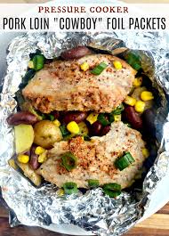 It usually transfer the pork to a clean cutting board, tent loosely with aluminum foil, and let it rest for 10 minutes before slicing crosswise. Pressure Cooker Cowboy Foil Packets Make The Best Of Everything