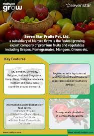 Check spelling or type a new query. Mahyco Grow On Twitter Seven Star Fruits Pvt Ltd A Partner Of Mahycogrow Is Committed To Exporting Premium Fruits And Vegetables Globally Mahycogrow Https T Co Xmj8jw7s3d