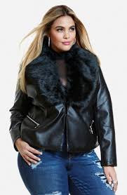 Plus Size Evana Faux Leather Jacket Leather Motorcycle Jacket Women Fashion To Figure Fashion