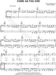 ноты для фортепиано пираты карибского моря He S A Pirate Nirvana Come As You Are Sheet Music In E Minor Download Print Sheet Music Play That Funky Music Nirvana Songs