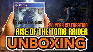 Game walkthroughs, playthrougs, let's plays catalogue. Rise Of The Tomb Raider 20 Year Celebration Ps4 Unboxing Youtube