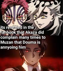 Real question, did he complain like: Daddy Muzan can you stop douma or in  another way: : rKimetsuNoYaiba