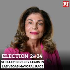 LAS VEGAS MAYOR RACE: Former U.S. Rep. Shelley Berkley was leading in the  race to replace former Mayor Carolyn Goodman, according to preliminary  results released Tuesday night.