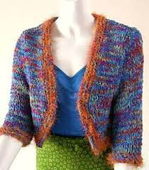 Eyelash yarn knitting patterns free. Ravelry Bolero With Eyelash Yarn Trim Pattern By Barbara Breiter