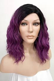 If you think that it's time to go red, here's a chic hair inspiration for you. 16 Purple With Dark Roots Fashion Synthetic Hair Wig 50209 Starlite Hair