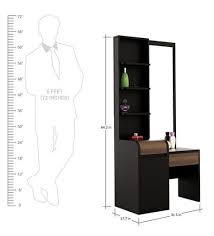 Buy Amazon Dressing Table In Wenge Finish By Spacewood Online Dressing Units Tables Furniture Pepp Dressing Table Design Tall Cabinet Storage Furniture