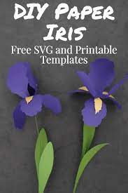 Paper Iris Template Domestic Heights Paper Flower Tutorial Felt Flowers Diy How To Make Paper Flowers